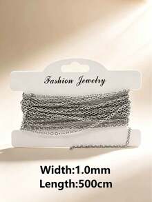 Dây xích chữ thập mạ vàng 18K thép không gỉ 304 dài 2m/5m, phụ kiện trang sức DIY cho vòng cổ và vòng tay - 5m - Xem 10