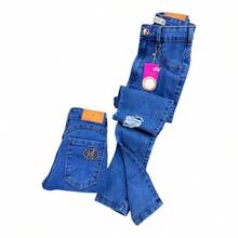 Calça Jeans  Skyny Maryland e Sal e Pimenta  e Faixa Rosa Cintura alta e com elastano confortavel - M8326 - Visão 1