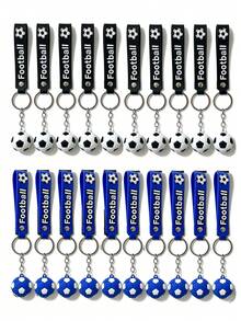 Cute Football Keychain Wrist Strap, Colorful Football Pendant, World Cup Fan Souvenir, Student Football Enthusiast Graduation Back To School Gift Accessory - Multicolor - View 21