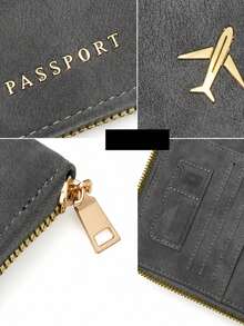 Passport Holder With Zipper, Slots For ID Card And Credit Card, Portable Foldable Storage Bag, Essential Travel Document Organizer, Fashionable Design, Suitable For All Seasons, Indispensable Travel Accessory Passport Cover Passport Case For Travel Lightweight Waterproof Airplane Vacation Travel Accessories Holiday Essential Summer Travel Essentials - Multicolor - View 11