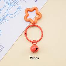 20Pcs Colorful Pentagram Bell Charms, Mini Star Bell Pendants For DIY Keychain, Bag Backpack Earphone Case Jewelry Making Supplies - Small Bell Keychain - View 30