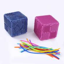Tachimi 1pc Creative Sensory Toy 3D Cube Spatial Sensory Game Sensory Training Multi-Combination Stress Relief Board Puzzle Toy Educational Toy Holiday Gift Party Gift (Random Color) - Multicolor - View 5