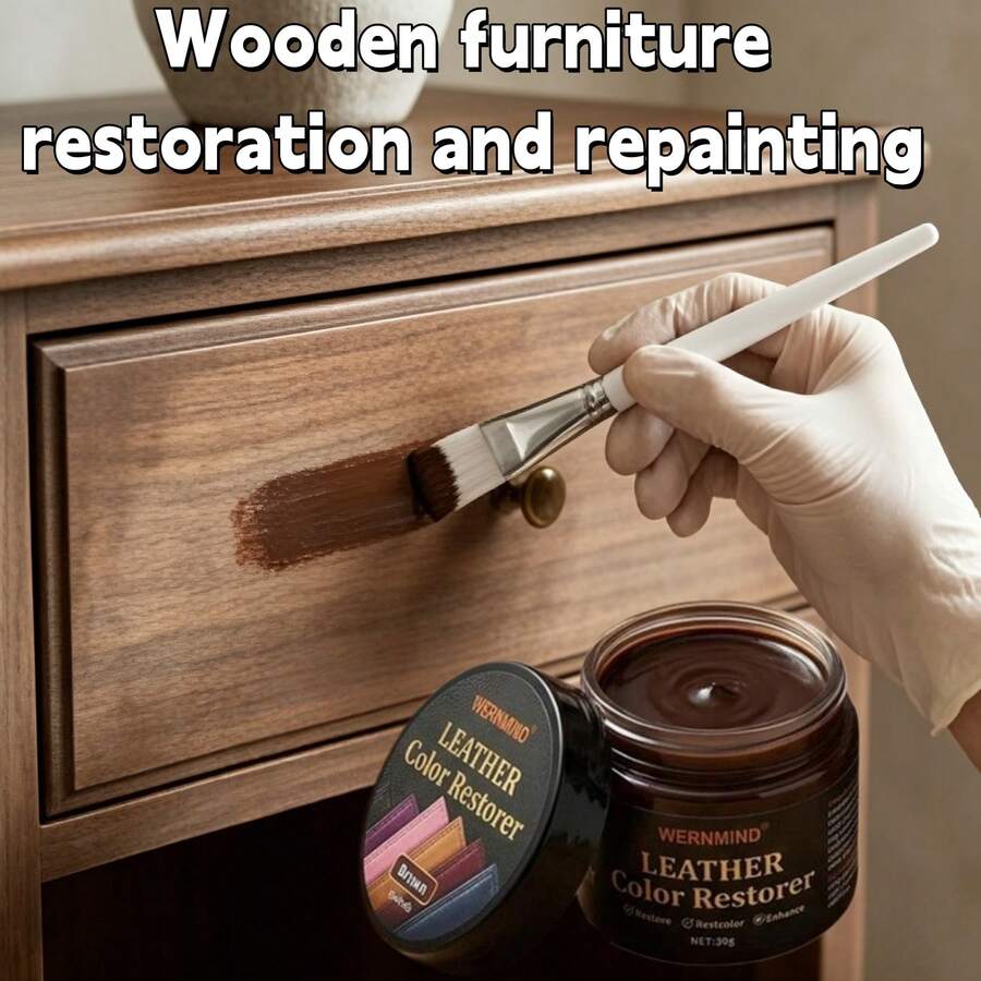 Leather Color Repair Paste - Color Repair Paste For Furniture And Wood, Repairs Scratches And Wear, Restores Faded Leather And Wood Surfaces. Specifically Designed Color Repair Pigment For Furniture, Practical And Thoughtful Holiday Gift.
