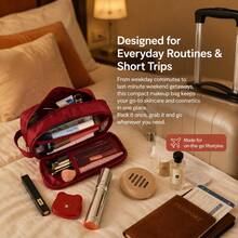 1 Large Capacity Waterproof Makeup Bag – Portable Travel Cosmetic Storage Bag With Multiple Compartments.Pencil Pouch(All-Season Back To School Supplies)Note: Medium And Small Sizes Are Single-Layer - View 6