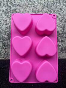 6-Cavity Heart Shaped Silicone Mold, Suitable For Chocolate, Cake, Jelly, Pudding, Handmade Soap, Candy Making - View 8