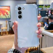 Galaxy 透明氣墊防震手機殼 1.5mm 加厚四角氣囊 鏡頭加高保護 TPU 軟殼 - 無色 - 查看 11