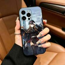 Anime SteinsGate Makise Kurisu Mobile Phone Case, Suitable For IPhone 12 13 14 15 16 17 Pro Max, Lightweight And Soft Protective Case, Black. - semangka1 - View 6