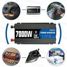 Kit de Sistema Solar SOECOPO 7000W Pico, Panel Flexible, Controlador 100A, Inversor Generador 12V a 110V 220V para Camping, RV, Cargador del Hogar - SEP-20K-D7000 - Ver 9