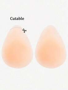 1 Pair Seamless Silicone Invisible Bra Pads, Thick Support Type, Suitable For Bras, Swimwear, Etc. Soft And Comfortable, Suitable For Home, Outdoor And Sports - Color - View 8