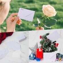 50pcs/10pcs Mini Envelopes, Self-Adhesive Kraft Paper Envelopes, Suitable For Wedding Thank You Cards, Valentine's Day And Christmas Gifts - White - View 7