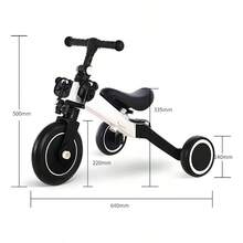 3-In-1 Tricycle For Children | Balance Bike With Pedals, Pink - 白色的 - 查看 2