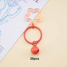 20Pcs Colorful Pentagram Bell Charms, Mini Star Bell Pendants For DIY Keychain, Bag Backpack Earphone Case Jewelry Making Supplies - Small Bell Keychain - View 33