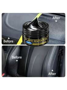 KineShineX Car Interior Polishing Paste, Car Leather Seat & Dashboard Control Panel Polishing Repair Cream, Scratch Repair Wax, Tire Shine Agent, Car Accessories, Comes With Car Cleaning Sponge - Multicolor - View 5