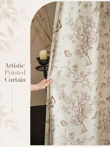 1 Piece Solid Color Window Curtain, Full Shading Light Blocking Drape, Thermal Insulated Noise Reduction Window Panel, Home Decoration Suitable For Bedroom Living Room Apartment And Daily Household Use - Multicolor - View 3