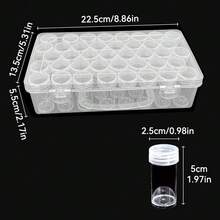 1件鑽石畫收納整理盒，32/40/64格，耐用塑膠容器，適用於熔珠、髮飾與手工藝用品，便攜式DIY手工配件管理盒 - 查看 12