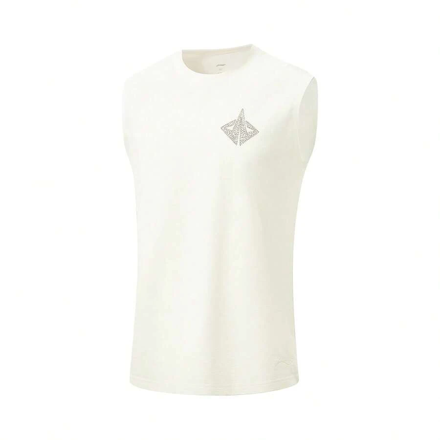 LI-NING Men's Jimmy Butler Quick-Dry Ice-Cool Basketball Tank Top Loose Cut for Outdoor Fitness AVSW009 - 乳白色 - 查看 1