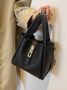 Women's High-End Handbag, New Handbag, Versatile Work Bag, Multifunctional Fashion Shoulder Bag With Large Capacity - Black - View 1