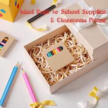120pcs/10box Short Colored Pencils, 12 Colors, 8.89cm Per Box, Pre-Sharpened, Ideal For Back To School And Classroom Rewards - Sets - View 5