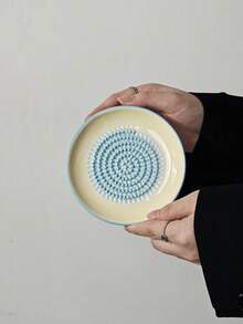 1件手動廚房薑蒜研磨器，陶瓷水果與大蒜磨盤，家用食物泥研磨器，薑蒜磨盤，給家人和朋友的節日禮物 - 彩色 - 查看 19