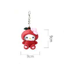 1pc Apple Kids Plush Doll Pineapple KT Plush Pendant Keychain Backpack Accessory Birthday Gift Valentine's Day Gift Souvenir - Multicolor - View 7