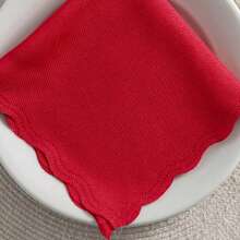 Fabric Napkin Set Of 10 Oxford Laser Finish - Red - View 2