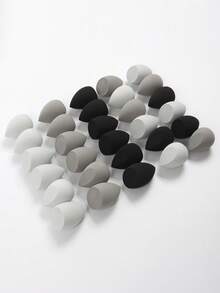 3/5/10/15/20/30/50pcs Mini Random Color & Shape Makeup Sponges, Foundation Puffs Compatible With Liquid Foundation, Cream Foundation, Loose Powder, Multi-Color Makeup Sponges, Latex-Free Dry & Wet Dual-Use Foundation Puffs, Suitable For All Skin Types - Multicolor - View 4