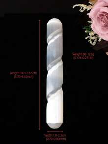 天然水晶透石膏棒裝飾擺件 - Selenite Stick - 查看 15