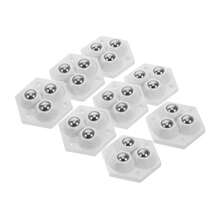 Cabilock 8pcs White Self-Adhesive Caster Wheels, Universal Rolling Wheels For Kitchen Appliances And Furniture - Default - View 1