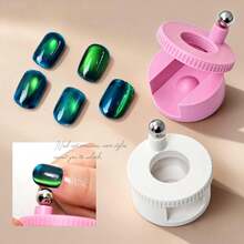 Rotation Cat Eye Nail Magnet Holder Glass Bead Magnetic Ball Multi-Angle Adjustable Magnet Tool Create 3D Aurora Magic Nail Effect Professional Nail Art Manicure Tools - Multicolor - View 7