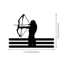 1PC Archery Competition Silver/Bronze Medal Display Stand, Metal Wall Decor Storage Rack, Suitable For Sports Awards, Weather-Resistant Display For Collectibles - Perfect For Sports Enthusiasts And Athletes - Indoor/Outdoor Display, Ideal Gift For Sports Fans And Champions - Black - View 10