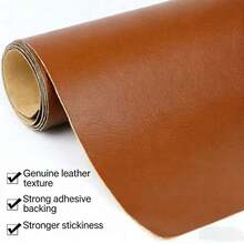 1 Roll Self-Adhesive Artificial Leather Repair Patch, Suitable For Sofa Repair, Car Interior Seat, Leather Bed Refurbishment, Soft And Hard Decoration Covering - Non-Fading, Strong Adhesion, Wear-Resistant, Scratch-Resistant, Durable, Tear-Resistant, Stretch-Resistant - Brown Leather - View 6