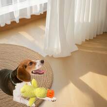 2Pcs Duck-Shaped Plush Dog Toy, Interactive Squeaky Chew Toy For Puppies And Small Medium Dogs, Bite Training, Enrichment And Boredom Relief - Multicolor - View 12