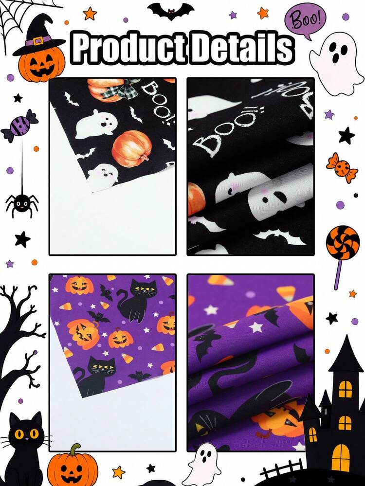 2pcs Halloween Pet Bandanas, Pumpkin Ghost Cat Pattern, Adjustable Pet Drool Towels, Pet Scarves, Dog Scarves, Halloween Decorations, Halloween Party Supplies, Halloween Trick Or Treat Decorations, Happy Halloween 2026, Dog Supplies, Pet Supplies, Cat Accessories, Dog Supplies - Multicolor - View 11