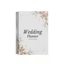Wedding Planning Checklist & Budget Planner - A5 Size, White Spiral Bound Notebook, Decorated With Floral Pattern, Contains 86 Pages Of Lined Paper, Divided Into 6 Sections (Guest List, Vendors, Decor, Attire) - Universal Wedding Planning Template For Couples, Wedding Supplies, School Supplies, Back To School Season - A - View 7