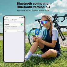 Blackview 智能眼鏡 (中性) - 磁吸充電、語音助手、無線音訊 (藍牙 5.4) 與麥克風；舒適佩戴，適合遊戲與工作；時尚現代設計 (現代眼鏡) 無線音訊眼鏡 - 查看 5
