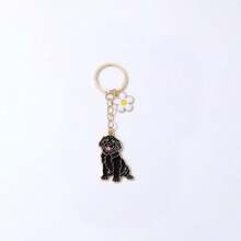 1pc Metal Jack Russell Terrier Dog Animal Enamel Heart Shaped Keychain Pendant Key Ring Suitable For Car Keys, Souvenir Gift For Women, Men, Handbag, Mother, Father, Graduation, Teacher - Multicolor - View 11