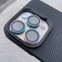17 Pro Max/16 Pro/15/14 Plus/13/12/11 系列相機鏡頭保護膜，鋼化玻璃彩色鏡頭蓋，防刮耐磨，高清晰透明 - 彩色 - 查看 7