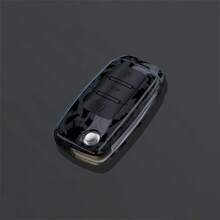 1件碳纖維紋路ABS塑料鑰匙遙控器保護套，適用於VW Polo Tiguan Passat B5 B6 B7 Golf 4 5 6 MK6 Jetta Lavida、Octavia汽車鑰匙殼替換 - A款 - 查看 14