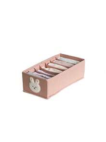 1pc Bear Pattern Storage Basket With 7 Compartments And Bow Design, Suitable For Baby Essentials, Newborn, Children's Room, Nursery - Multicolor - View 8