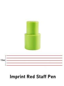 Sello de rodillo autoentintable con pentagrama musical, herramienta de dibujo de 5 líneas para partituras, apto para papel en blanco, cuadernos, creador instantáneo de partituras musicales para músicos, profesores y estudiantes - Varios estilos - Ver 8
