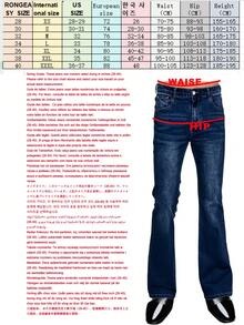 YANGCANREN 男士时尚休闲喇叭牛仔裤 - 黑色 - 查看 7