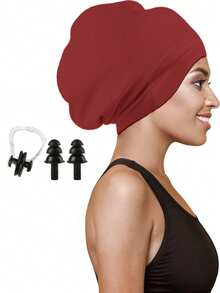 120g Extra Large Silicone Long Hair Swim Cap - Unisex Swim Cap - Extra Large Swim Cap - Waterproof Silicone Swim Cap - Suitable For Dreadlocks, Afro Extensions, Wigs, Beach Essentials, Beach Accessories, And Pool Floats. - Multicolor - View 31