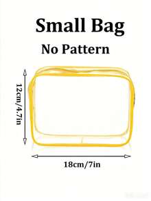 「Emergency Snack」字母印花 PVC 化妝包，拉鍊密封 PVC 旅行收納袋，輕量耐褪色化妝盥洗包，適合女性與女孩，TSA 認證便攜化妝收納盒，易擦拭清潔，適合母親、老師、朋友、護理師等使用者，送給女性朋友的禮品袋，學校、度假與旅行必備盥洗包，防水盥洗包 - 彩色 - 查看 12