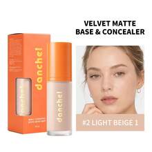 danche 2-In-1 Matte Concealer Foundation Liquid With Built-In Sponge Brush, High Coverage Buildable Liquid Base, Velvet Soft Focus Finish, Oil Control And Sweat-Resistant, Creates Flawless Complexion - Multicolor - View 19