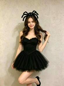 1pc/Set - Party Holiday Performance Funny Headband 3D Spider Bat Head Hoop Activity Gathering Cosplay Headband Party Costume Hair Clip For Women,Halloween - Multicolor - View 7