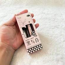 Black & White Checkerboard Bow Limited Edition Retractable Neutral Gel Pen, Ins Minimalist Smooth Quick-Dry 0.5mm Needle Tip Black Ink Pen, Student Exam Practice Note-Taking Planner Stationery Set For Artistic Girls, Boxed Writing Supplies - Round - View 5