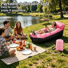 Portable Inflatable Lounger Air Sofa Hammock,Waterproof & Anti-Air Leaking Design,Lazy Air Sofa Couch,Lightweight Foldable Blow Up Couch With Carry Bag For Camping, Beach, Picnic, Hiking, Music Festivals, Backyard Pool,Fishing And Outdoor Relaxation - Multicolor - View 15