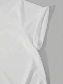 Colección de Primavera y Verano con una Camiseta de Manga Corta y Cuello Redondo Decorada con un Adorable Diseño de Huella de Pata en la Espalda, Perfecta para un Uso Casual y Versátil. - Blanco - Ver 4