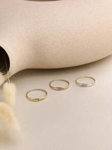 1Pc Custom Name Ring,Stackable Name Ring, Dainty Name Ring,Stackable Engraved Rings, Engraved Name Ring, Personalized Gift For Her,Mother's Gift - Multicolor - View 5