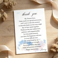Custom Personalized Thank You & Greeting Cards For Weddings, Birthdays, Mother's Day, Anniversaries, Showers & Holiday Parties. Custom Text Cards, Cards With Custom Envelopes, Personalized Gift Note Cards & Custom Thank You Letters. - Thank You Card - View 6